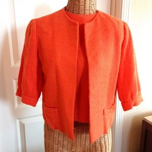 Vintage B. H. Wragge Wool Jacket/Cap Sleeve Shell Twin Set